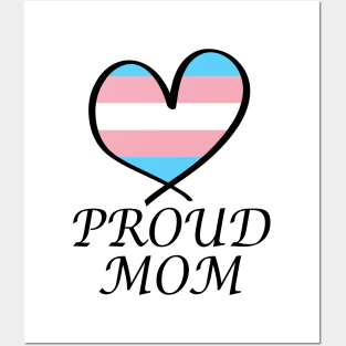 Proud Mom LGBT Gay Pride Month Transgender Flag Posters and Art